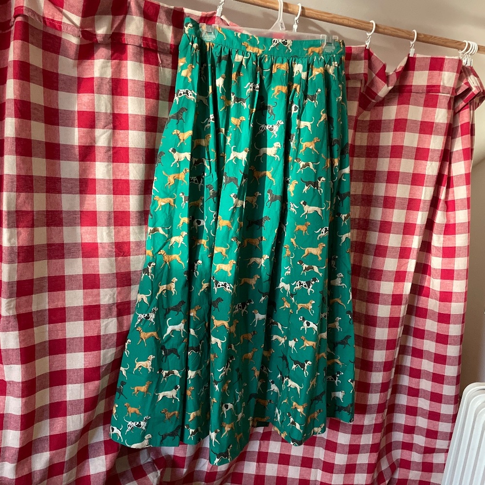 Anthropologie Maeve Jacie printed poplin maxi